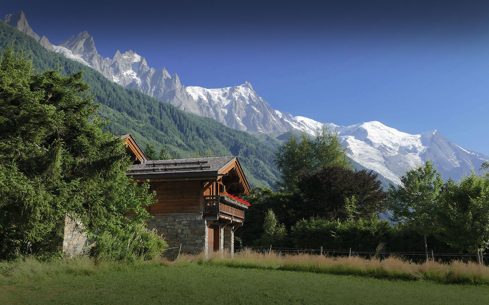 au pied du Mont-Blanc